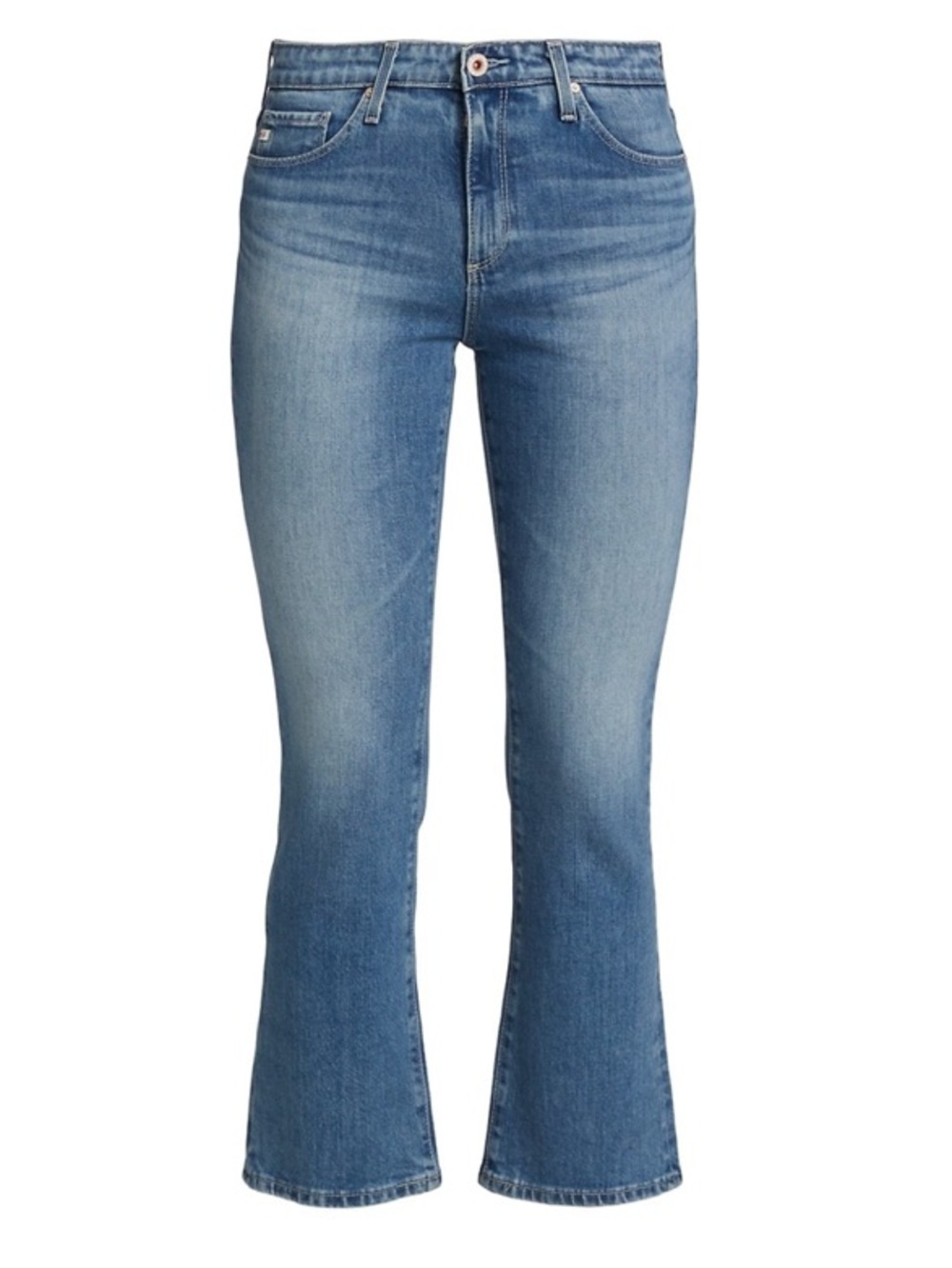 AG Adriano Goldschmied Women's The Jodi Crop High-Rise Slim Flare Crop Jeans